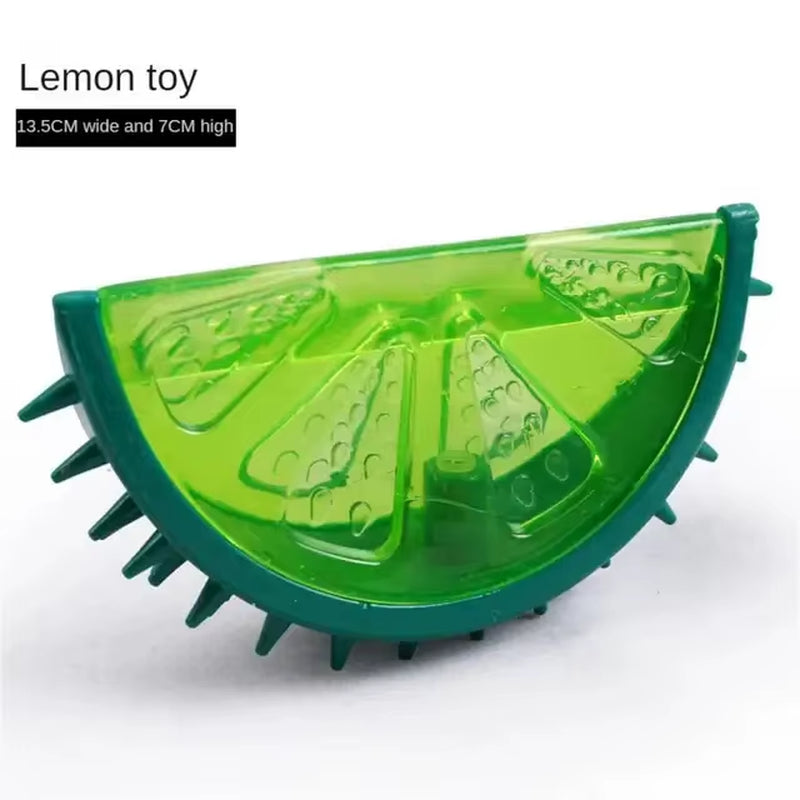 Pet Cooling Chew Toy Reusable Dog Cat Toy Teething Summer Cooling Watermelon Pineapple Lemon Durable Ice Frozen Fruit Shape Toys