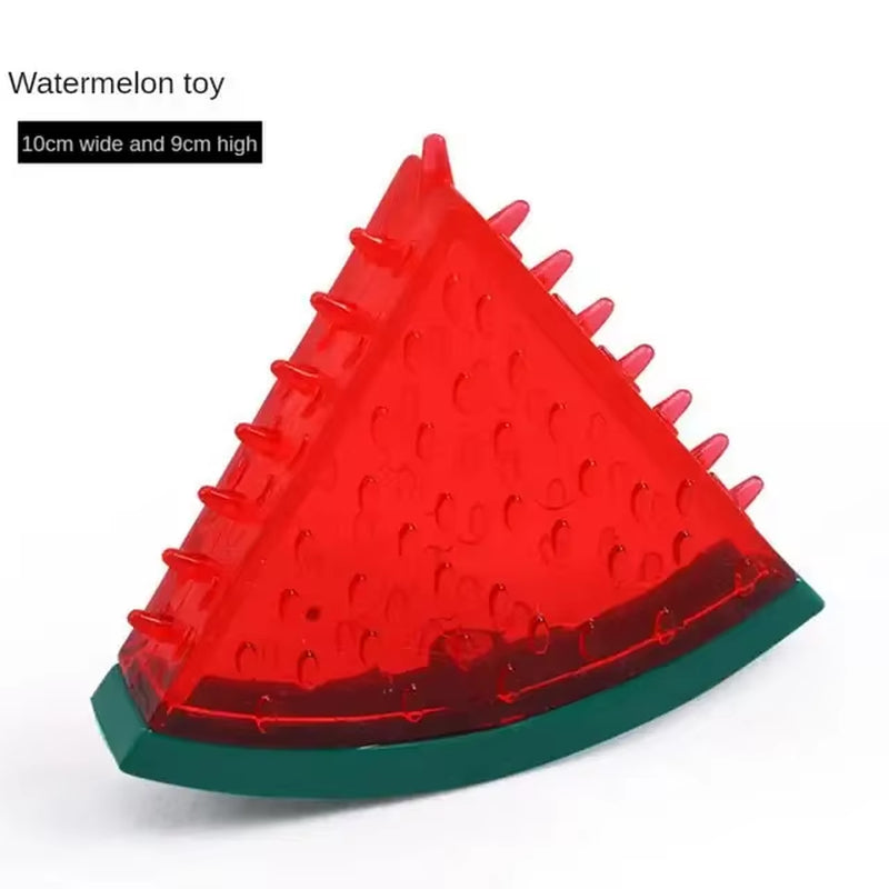 Pet Cooling Chew Toy Reusable Dog Cat Toy Teething Summer Cooling Watermelon Pineapple Lemon Durable Ice Frozen Fruit Shape Toys